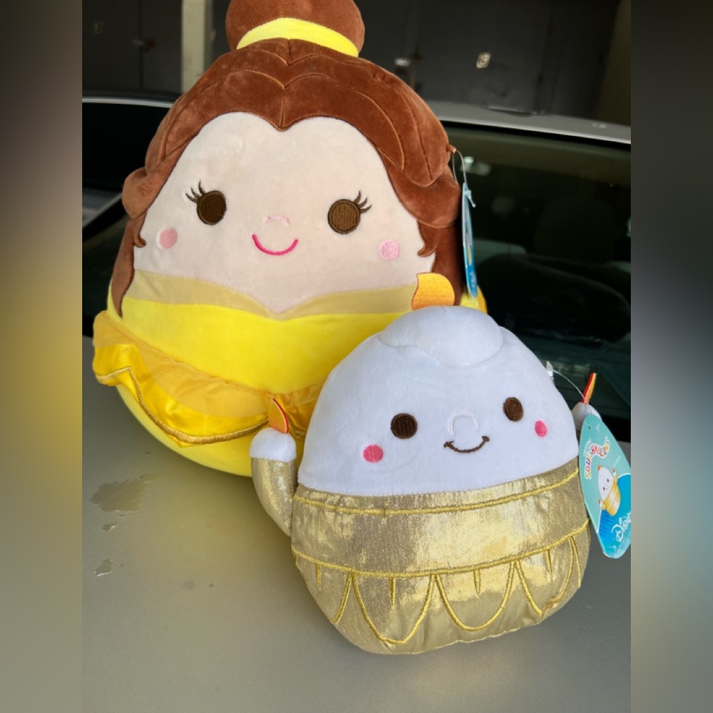 Disney Belle & Lumiere Squishmallow Set